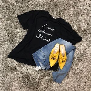 New  black My Last Clean t shirt oversize t shirt